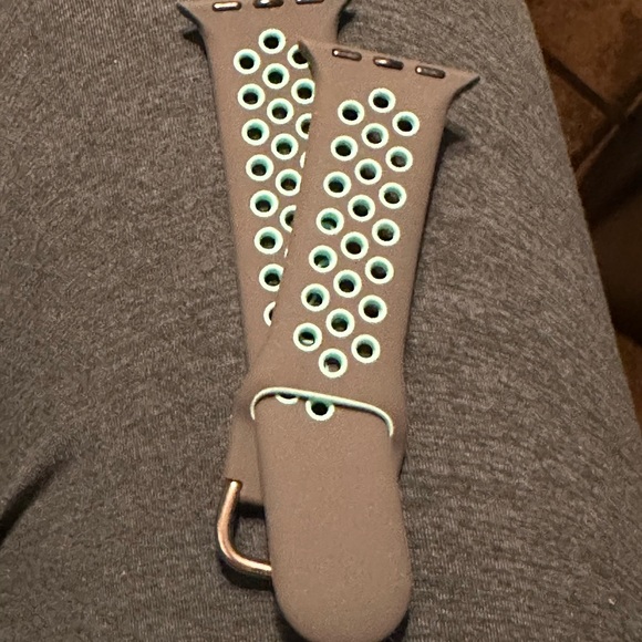 Digital Basics Accessories - Gray and Teal Women's Watch Band